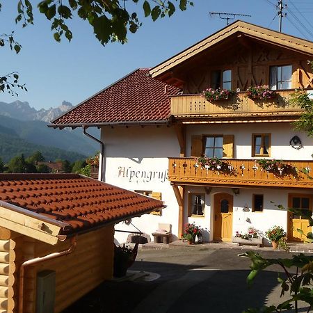 Gastehaus Alpengruss Hotell Wallgau Exteriör bild